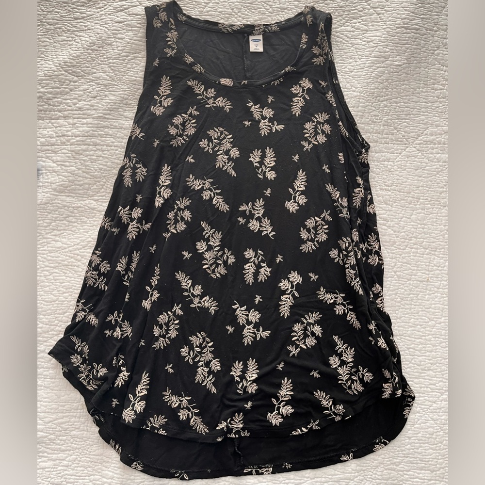 Flowy Black Floral Tank